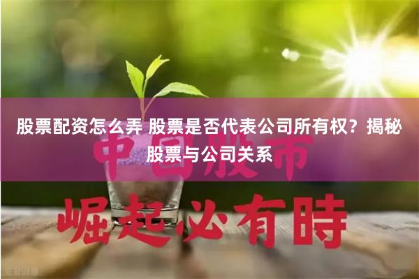 股票配资怎么弄 股票是否代表公司所有权？揭秘股票与公司关系